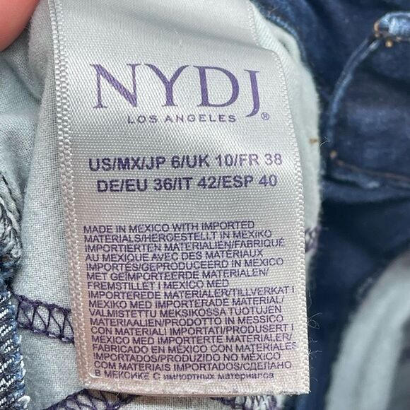 NYDJ Womens Alina Ankle Jeans Skinny Stretch Denim Medium Wash Blue Size 6 - Picture 5 of 14